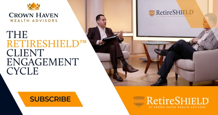 In this episode of RetireSHIELD™ TV, Casey A. Marx walks his viewers through the RetireSHIELD™ Engagement Cycle where he first meets with the clients to understand the own unique needs in the "Relationship Visit," he then looks at their portfolio for threats or gaps at the "Diagnostic Visit" and provides solutions, and lastly Casey provides his clients with their own Personalized RetireSHIELD™ Plan at the "Plan Delivery."