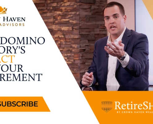 In this episode of RetireSHIELD™ TV, Casey A. Marx explains that like setting up a row of dominos in perfect alignment, the stock market can, at any point, kick them all over and destroy your retirement. Casey then discusses how his trademarked RetireSHIELD™ Process can protect your retirement from market volatility while still providing you with sustainable growth and lastly Casey answers his viewer's questions!